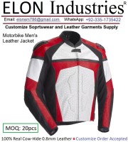 Custom Motorbike Leather Jacket for Motorcycle Riders - Durable & Stylish