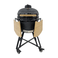 Kamado Ceramic Grill Smoker – 20-Inch, BBQ with Trolley for Outdoor Kitchens