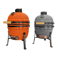 Mini Portable Ceramic Grill Kamado BBQ – Compact 13-Inch Outdoor Charcoal Smoker