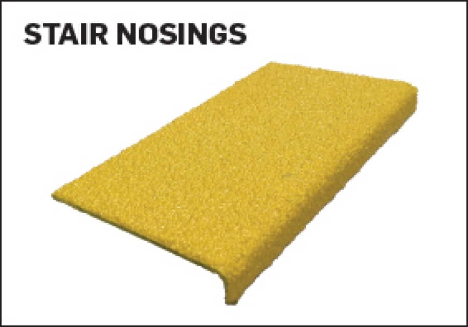 Antislip Stair Nosing - Metal-Backed Class 1: Non-Slip Safety Tread for Heavy-Duty Environments