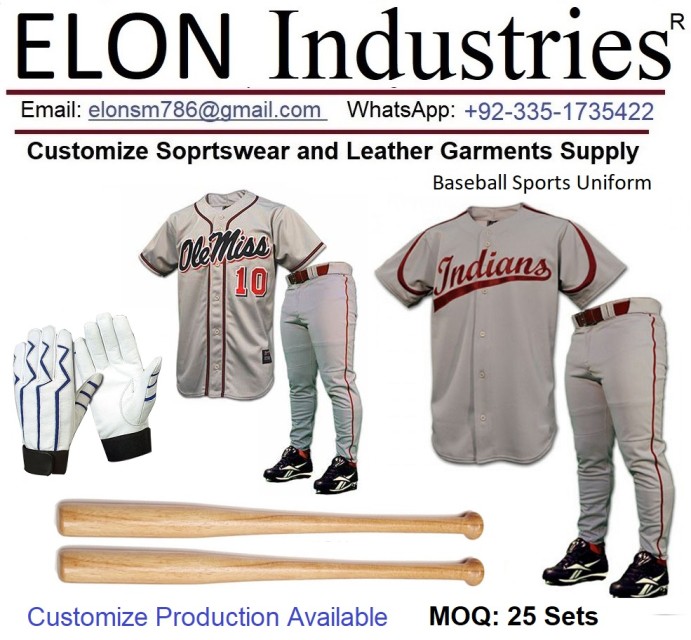 Baseball Sports Team Uniform – Quick-Dry Polyester, Comfortable and Durable