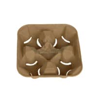 4 Cup Carrier - Paper Drink Holder, 8-32 oz, Bulk Supplier Vietnam