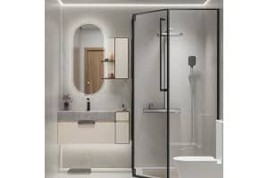 Antique Wall Mounted Plywood Bathroom Vanity Set – Zero Formaldehyde, Custom Sizes