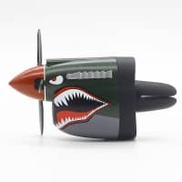 P40 Warhawk Fighter Model Car Diffuser - Customizable Fragrance with Rotating Propeller