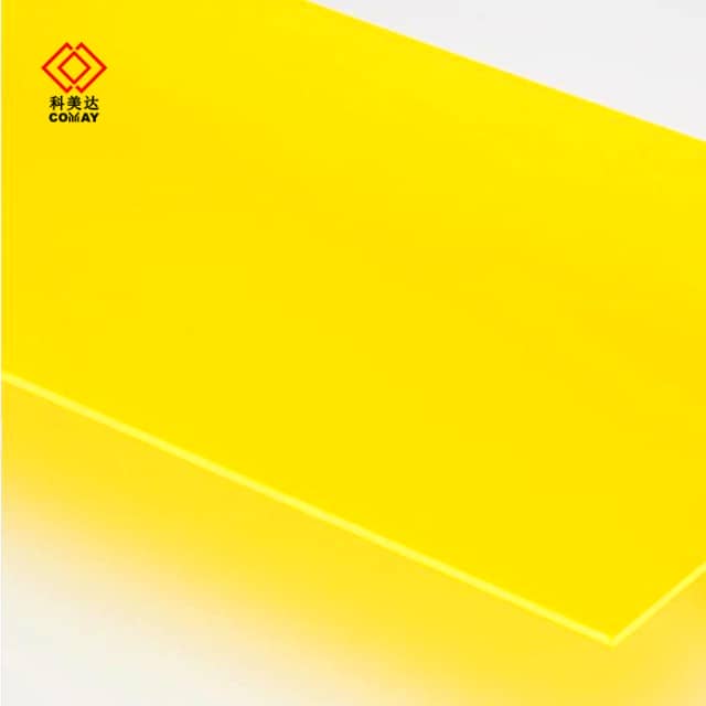 Yellow 4*8ft Cast Custom Color Acrylic Sheet - Durable, Shatter-Resistant Panels