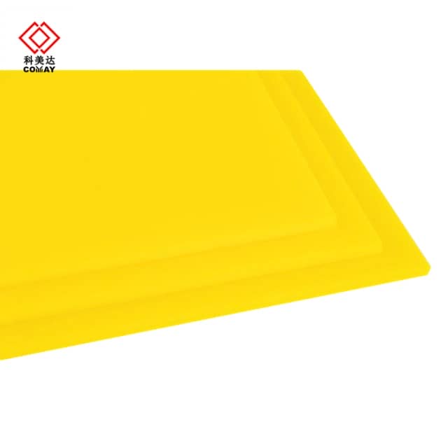 Yellow 4*8ft Cast Custom Color Acrylic Sheet - Durable, Shatter-Resistant Panels