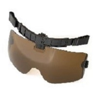 Clip Up Brown Sunglasses for Stylish UV Protection
