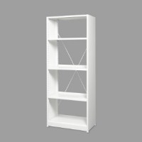 Four-Tier Metal Shelf - Durable Multi-Tier Storage Unit in Multiple Colors