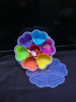 Plastic Masala Box for Spice Storage - Airtight, Multi-Compartment Design