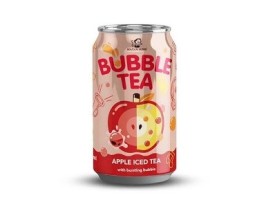 RTD Popping Boba Fruit Tea – Apple Bubble Tea with Bursting Bubbles