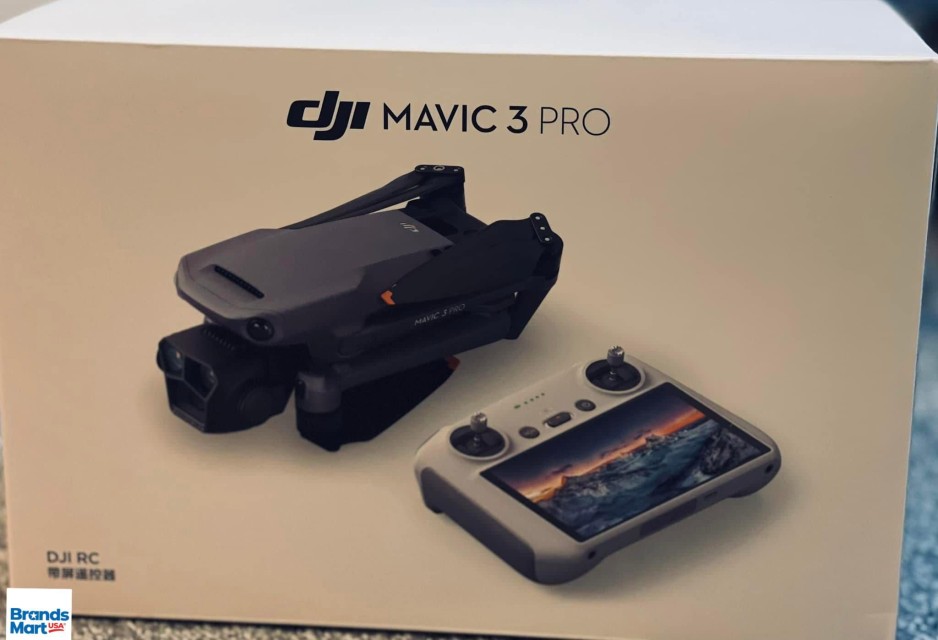 DJI Mavic 3 Pro Drone with DJI RC – 5.1K Camera, 7x Zoom & 43-Min Flight Time
