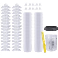 Disposable Paint Mixing Cups for Automotive Spray Guns HVLP Kit 800ml – HAVORSTOOL
