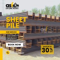 U Type Sheet Pile Steel for Retaining Walls and Foundation Support