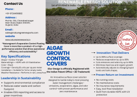 Algae Growth Control Floating Covers with UV Protection for Water Reservoirs