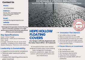 HDPE Hollow Floating Covers for Evaporation and Emission Control