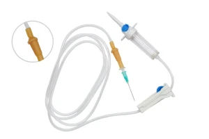 Latex-Free IV Infusion Set with Luer Lock and Flow Regulator