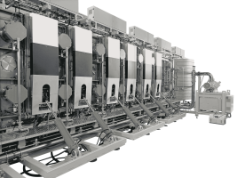 Continuous Pvd Magnetron Sputtering Machine For Ito Glass With High Uniformity Coating
