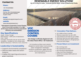 VOC Emission Control Floating Covers for Industrial Tanks – HDPE Hollow Triangle Shape
