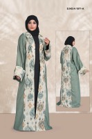 Ethnic Patterned Long Shrug for Women with Front-Open Style