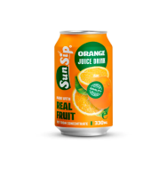 Sunsip 100% Orange Juice 330ml Can with No Preservatives from Vietnam