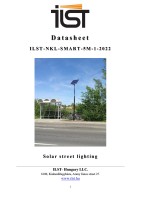 5-meter Solar Street Light With Ilst Smart Technology For Parks And Playgrounds