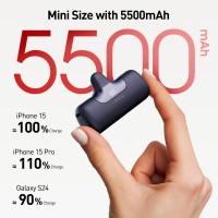 iWALK LinkPod 5 USB C Power Bank 5500mAh with Fast Charging and LED Display