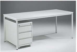 Metal Office Desk with Drawers – Italian Made