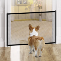No Installation Required Telescopic Dog Fence – Durable Retractable Pet Gate for Home Safety