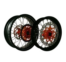 3.5×17/5.0×17 KTM Supermoto Motorcycle Wheels Kit for SMC R, SMR Models