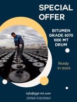 Bitumen 60/70 Penetration Grade for Road Construction – Oman Supply