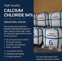 Calcium Chloride 94% for Water Treatment, Concrete & Deicing - Industrial Grade