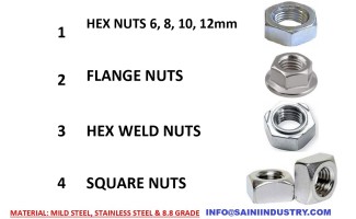 Hex Nuts Flange Nuts Hex Weld Nuts Square Nuts Wholesaler from India