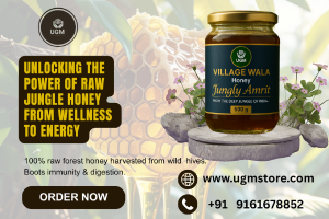 Village Wala Jungly Amrit Honey 500gm – Raw Forest Honey from India