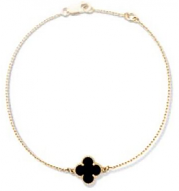 Exquisite Four Leaf Clover Bracelet - Symbolic Elegance from Hongxiang Network