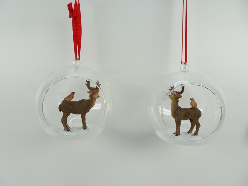 Glass ball ornament for Christmas tree