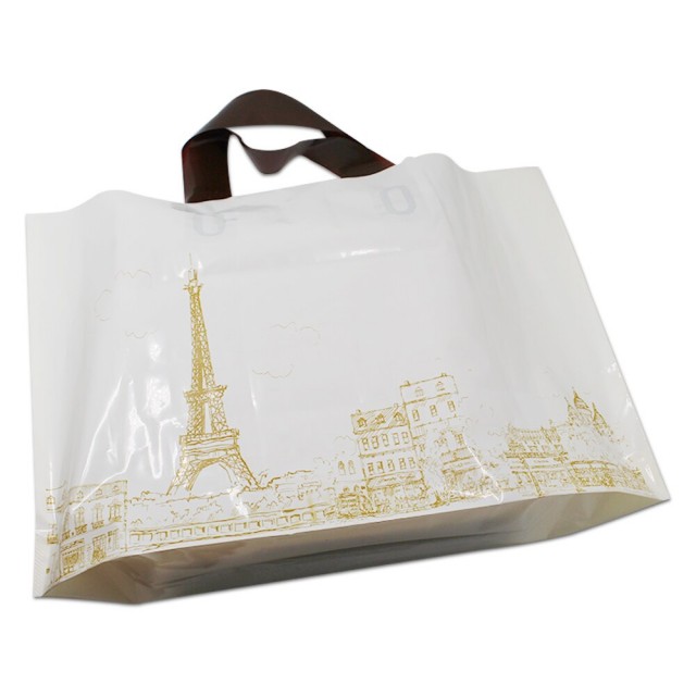 Custom Logo Soft Loop Handle Plastic Bags: Promote Your Brand with Style