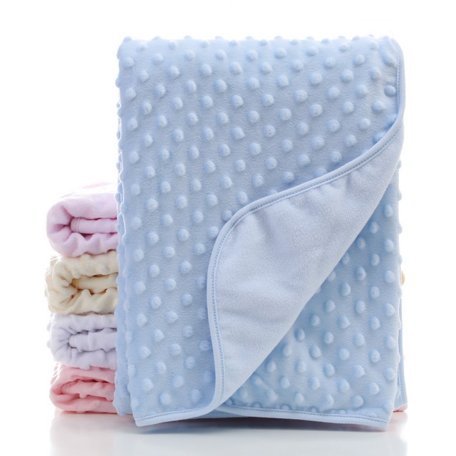 Minky Dot Baby Blanket - Soft, Cozy, and Travel-Friendly Blankets