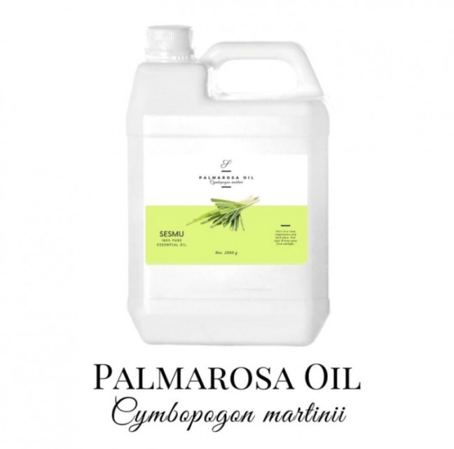 Pure Palmarosa Oil - 100% Therapeutic Grade Essential Oil for Health & Wellness