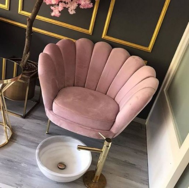 Pink Flower Armchair