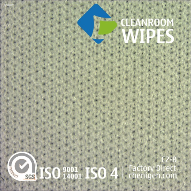 Low-cost Polyester Microfiber Cleanroom Wipes - Class 100, 100% Polyester