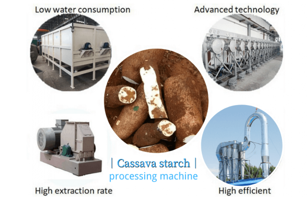 High automatic cassava equipment cassava starch line from DOING China