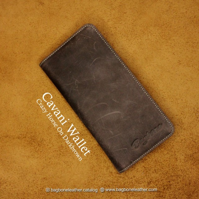Cavani leather long wallet for men