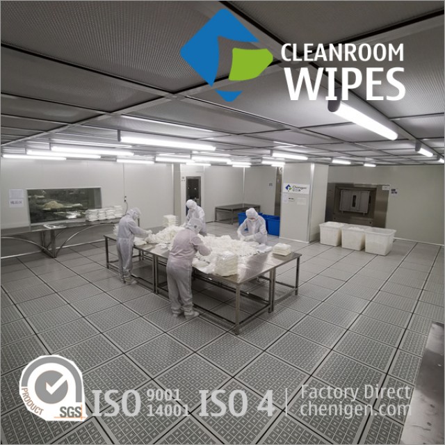 100% Lint-free Polyester Cleanroom Wipes: High Quality, Low Contamination