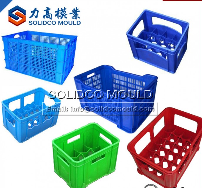 Light Weight Design Crate Plastic Injection Basket Mould - Efficient Manufacturing Solution