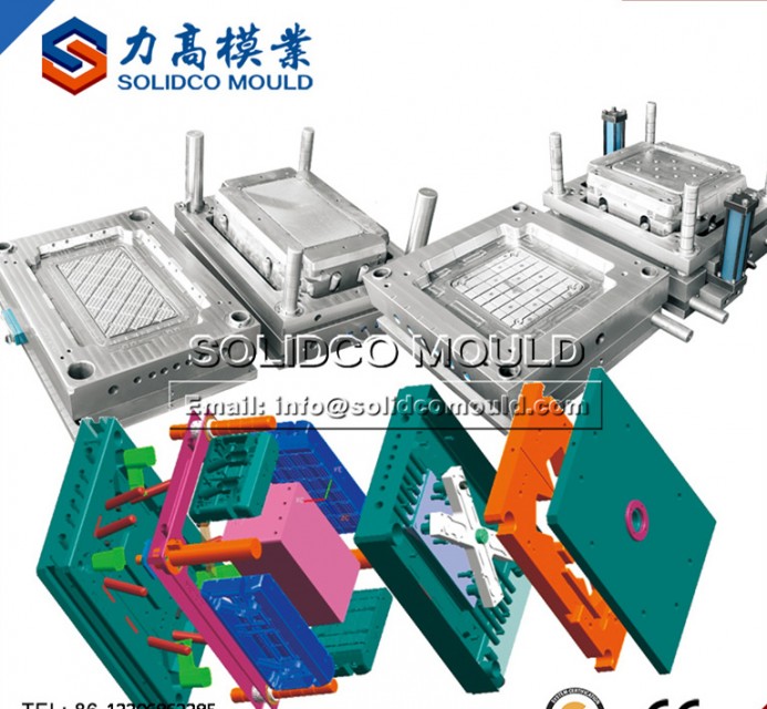 Light Weight Design Crate Plastic Injection Basket Mould - Efficient Manufacturing Solution