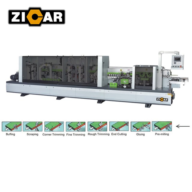 ZICAR MF50F Full automatic Edge Banding Machine For MDF Melamine Board