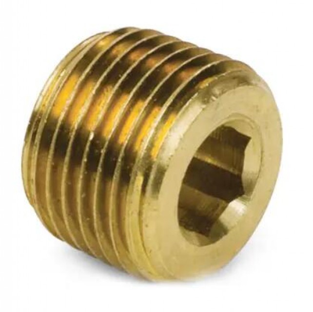 Hex Socket Plug Brass Pipe Fittings for Efficient Fluid Control