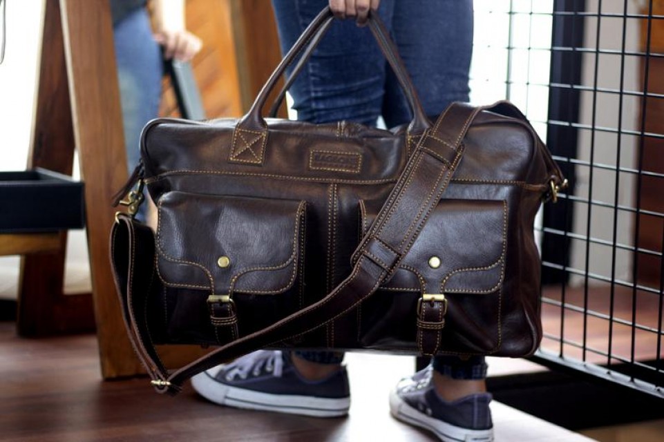Jamaica Travel bag leather, Leather weekender bag