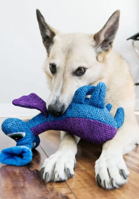 KONG Blue Woozles Dog Toy - Engage Dogs with Durable Fun