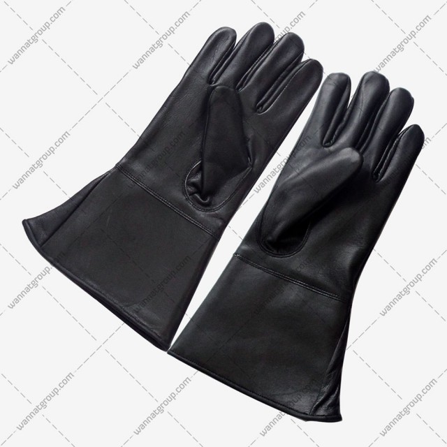 Masonic Knights of Malta Leather Gloves